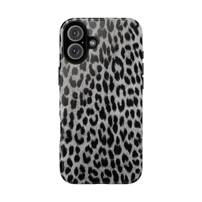 Trendsetter | Gray Leopard Print iPhone Case