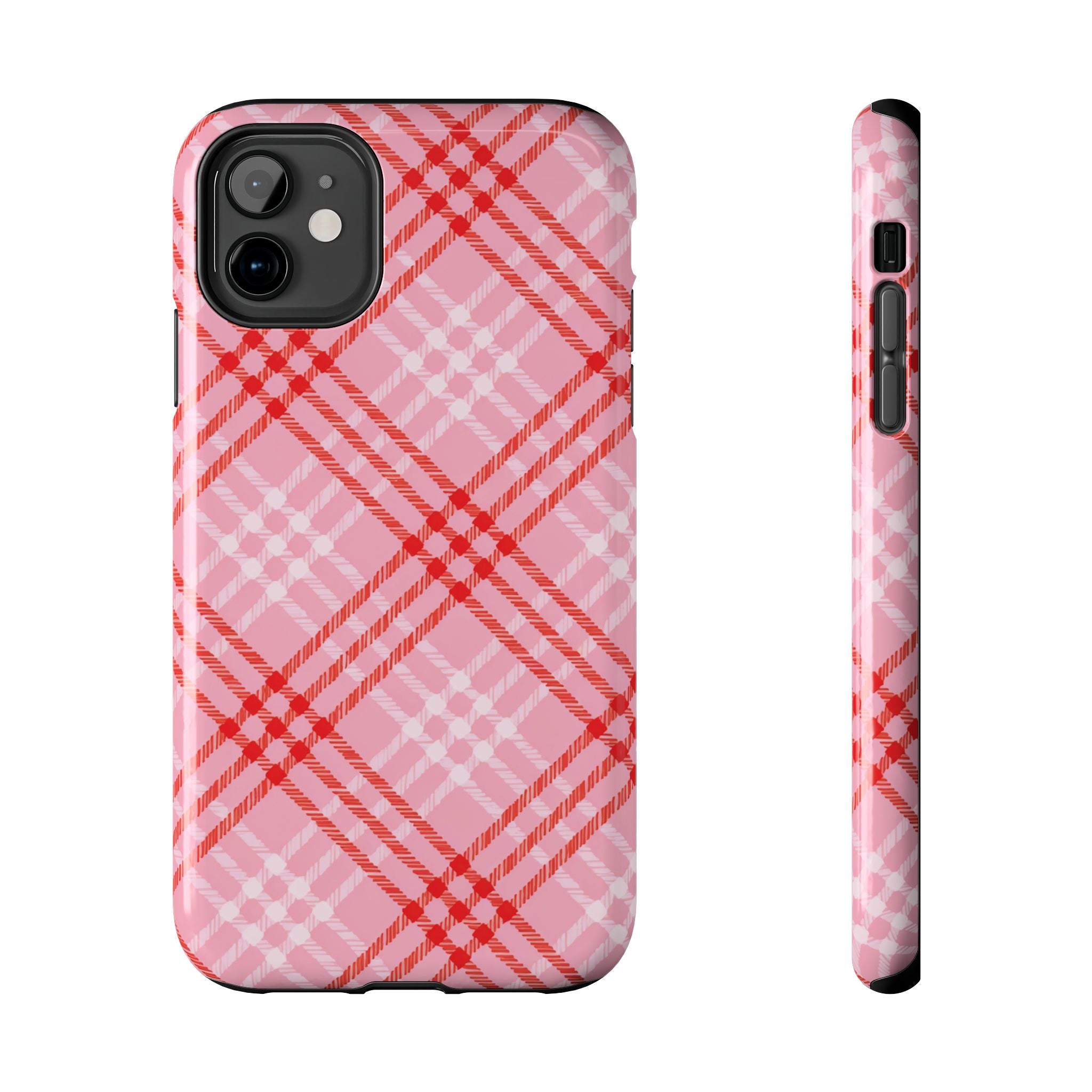 Chanelle Pink Plaid iPhone Case