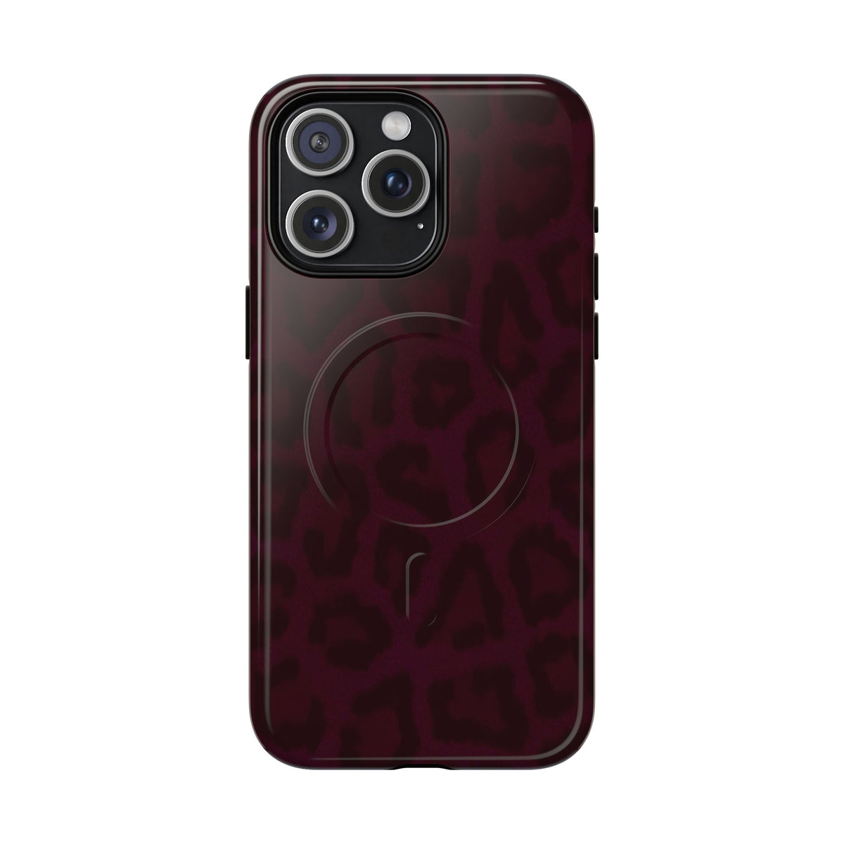 Black Cherry | Burgundy Leopard MagSafe Case