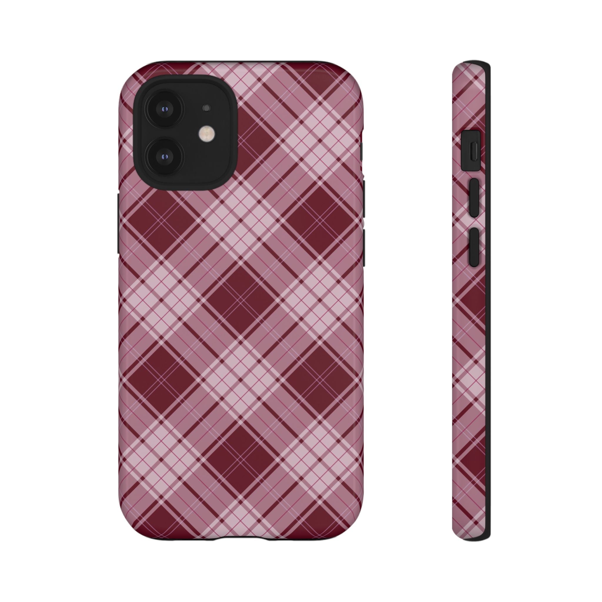 Berry Cute | Plaid iPhone Case