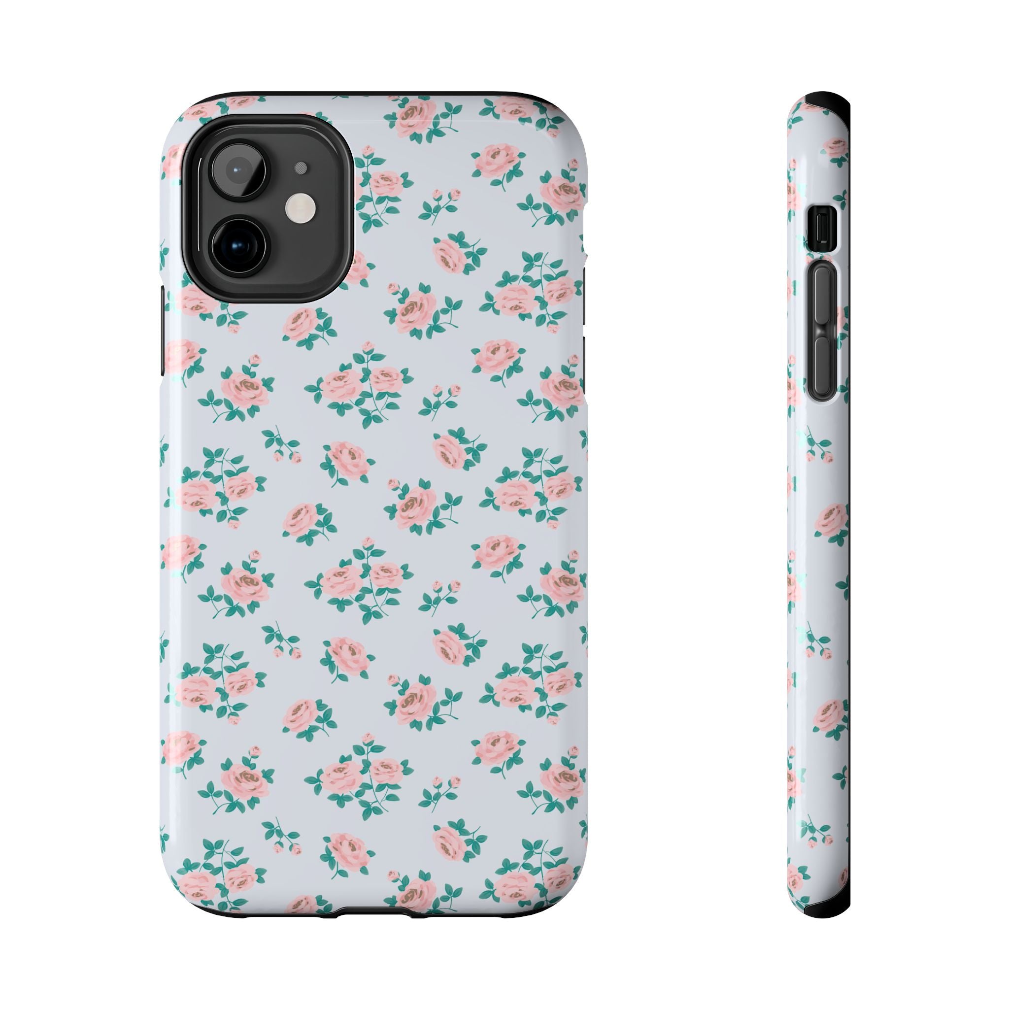 Baby Blue Floral iPhone Case