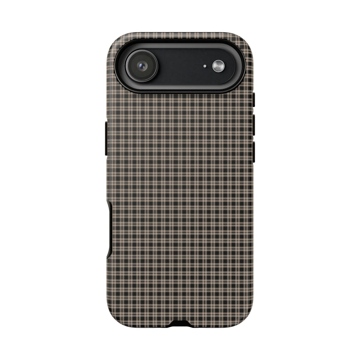 Boyfriend Flannel | Neutral Plaid iPhone Case