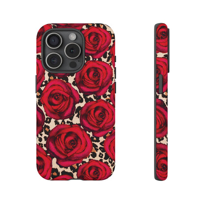 Rose Leopard | Red Floral Case