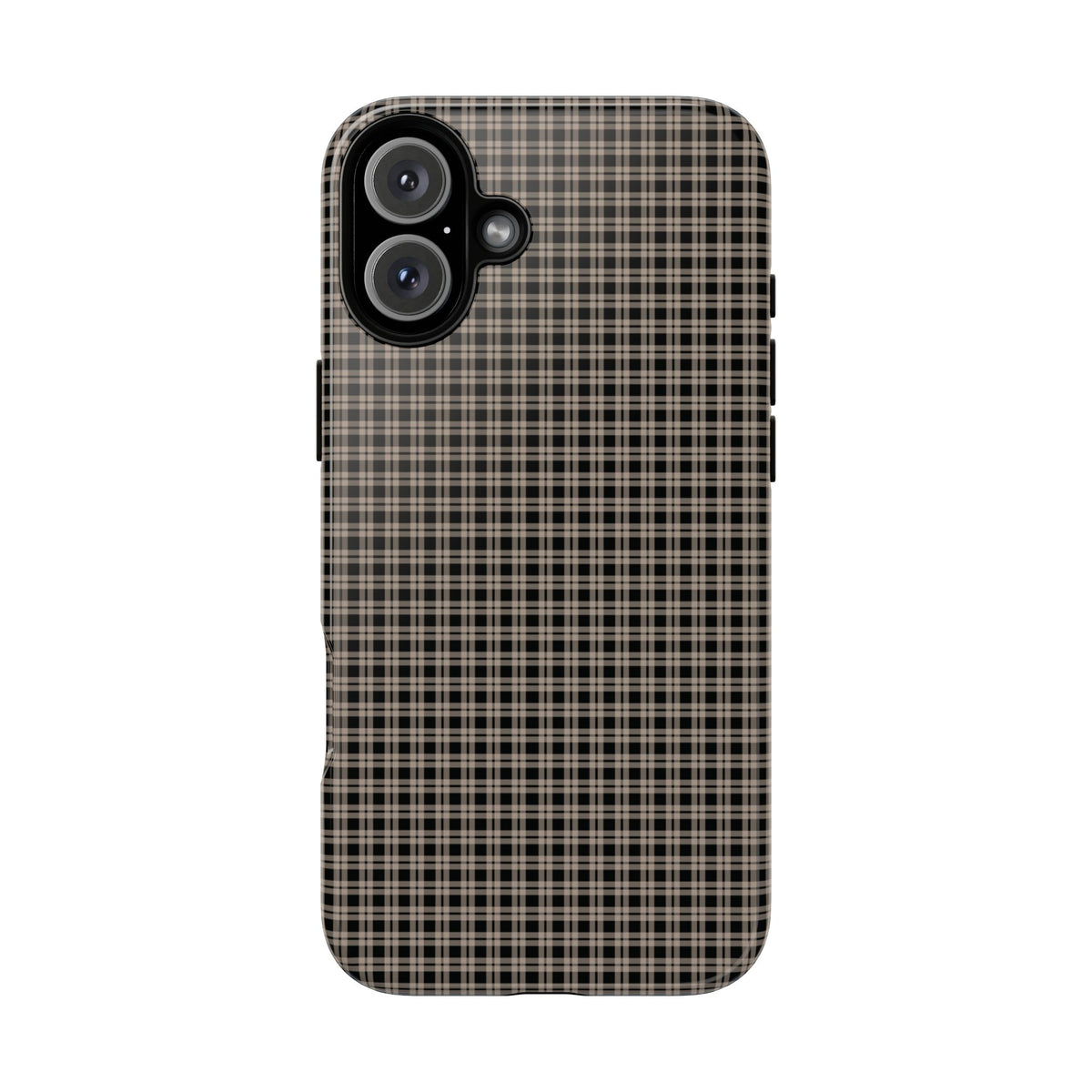 Boyfriend Flannel | Neutral Plaid iPhone Case