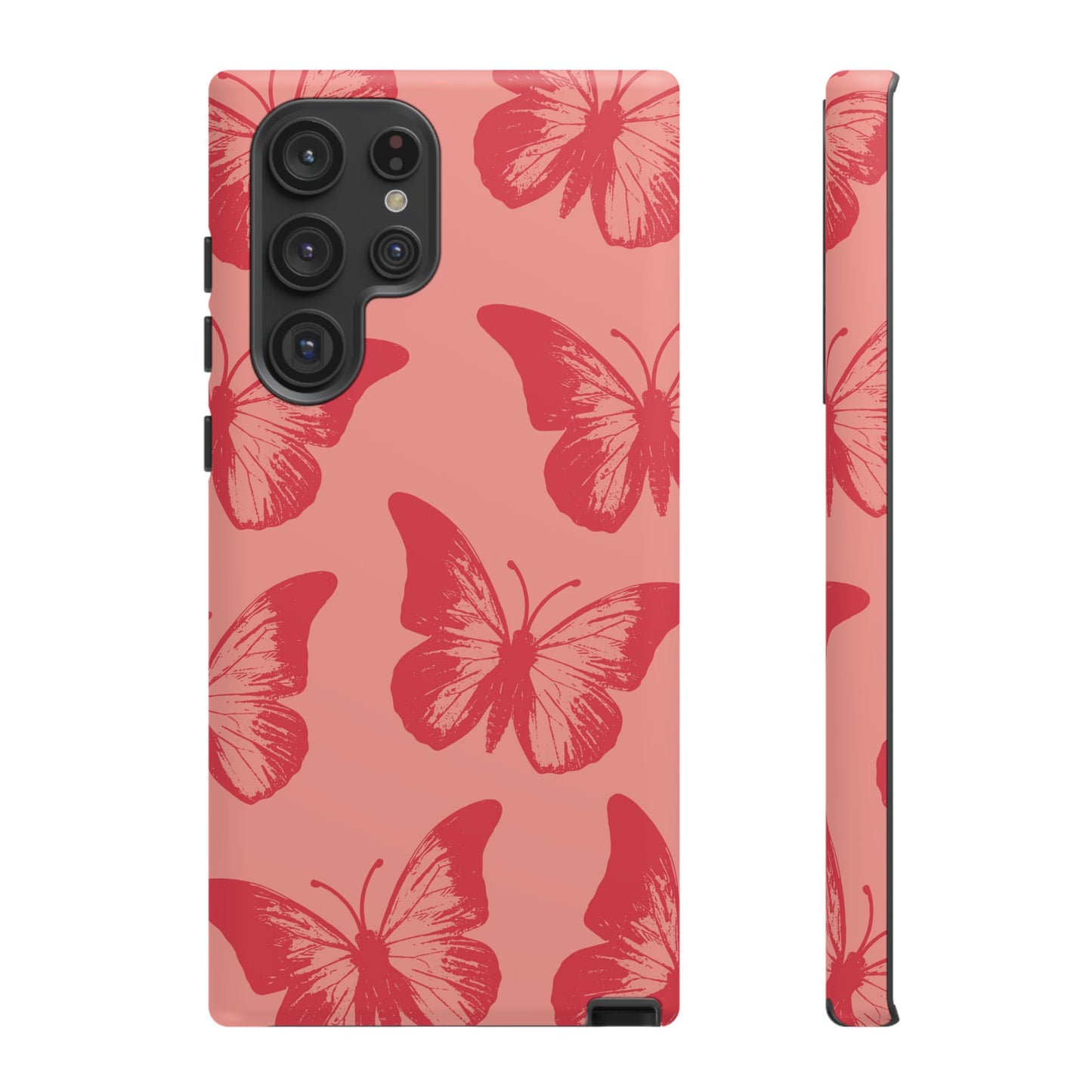 Social Butterfly | Peachy-Pink Butterfly Case