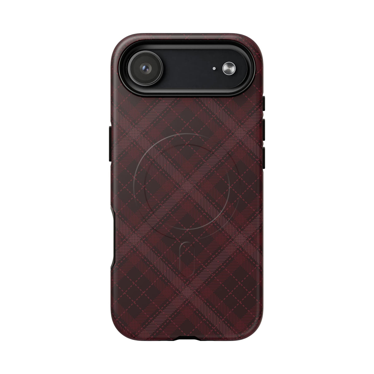 Trendsetter | Burgundy Plaid MagSafe Case
