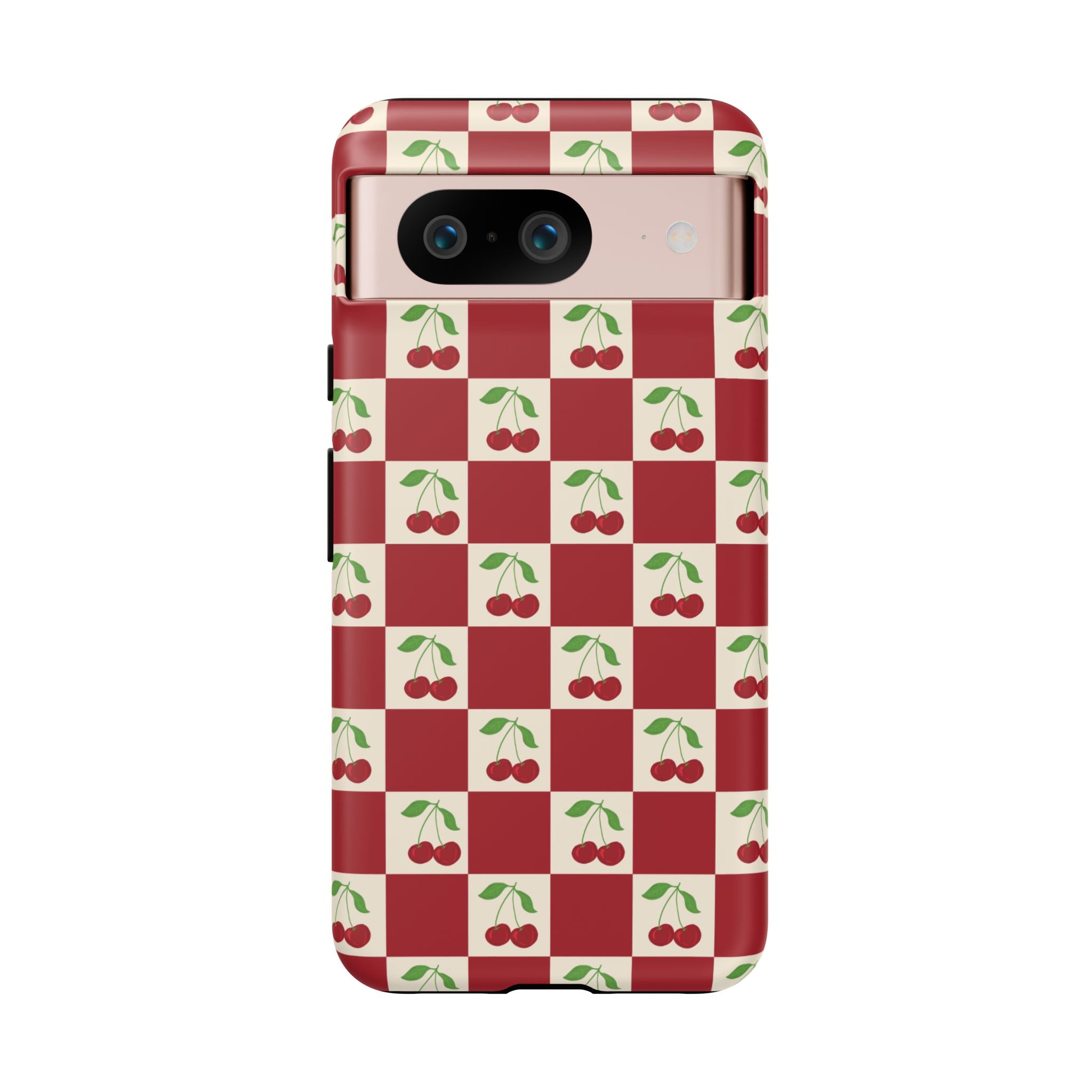 Cherry Check Phone Case