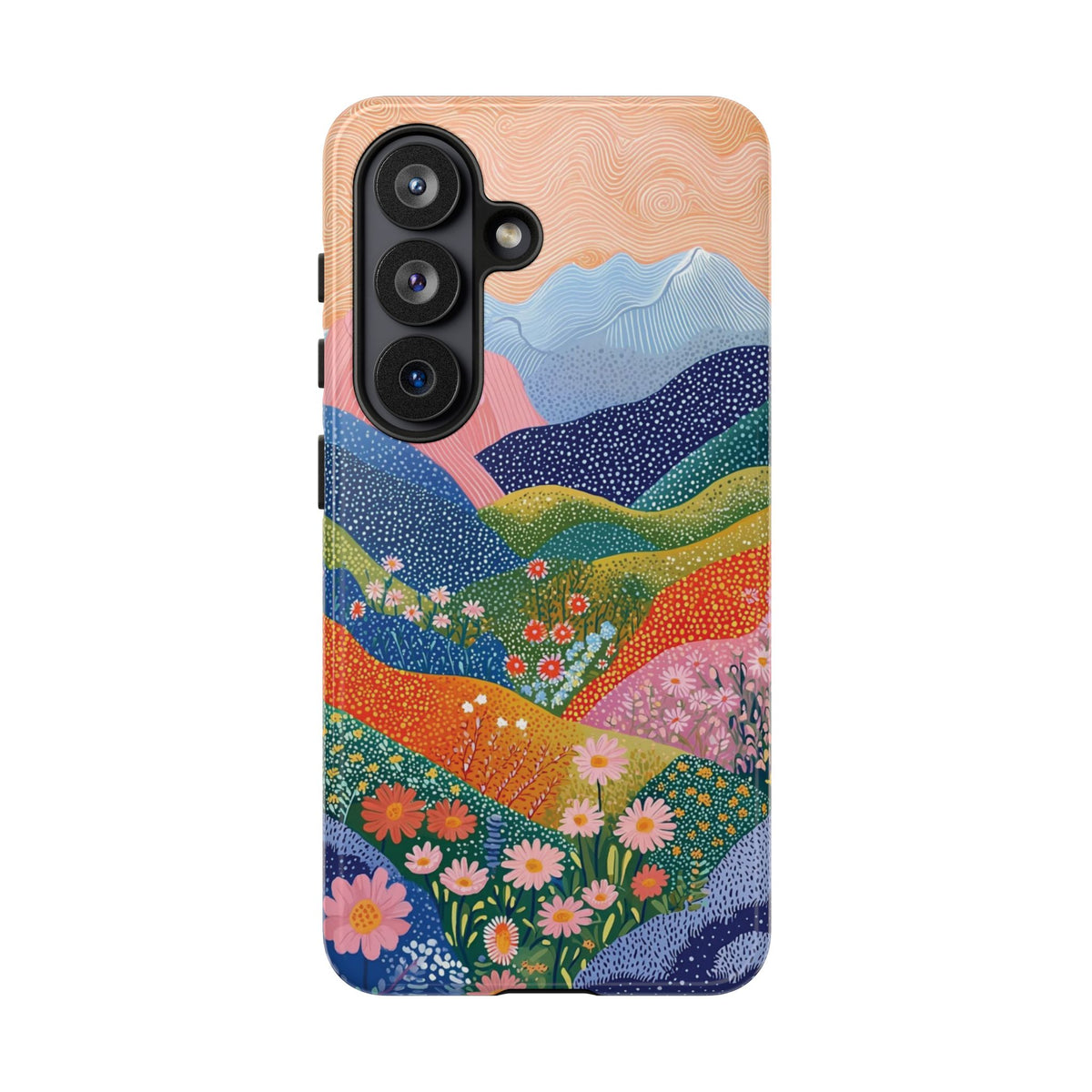 Scenic Route | Colorful Mountain Floral Galaxy Case