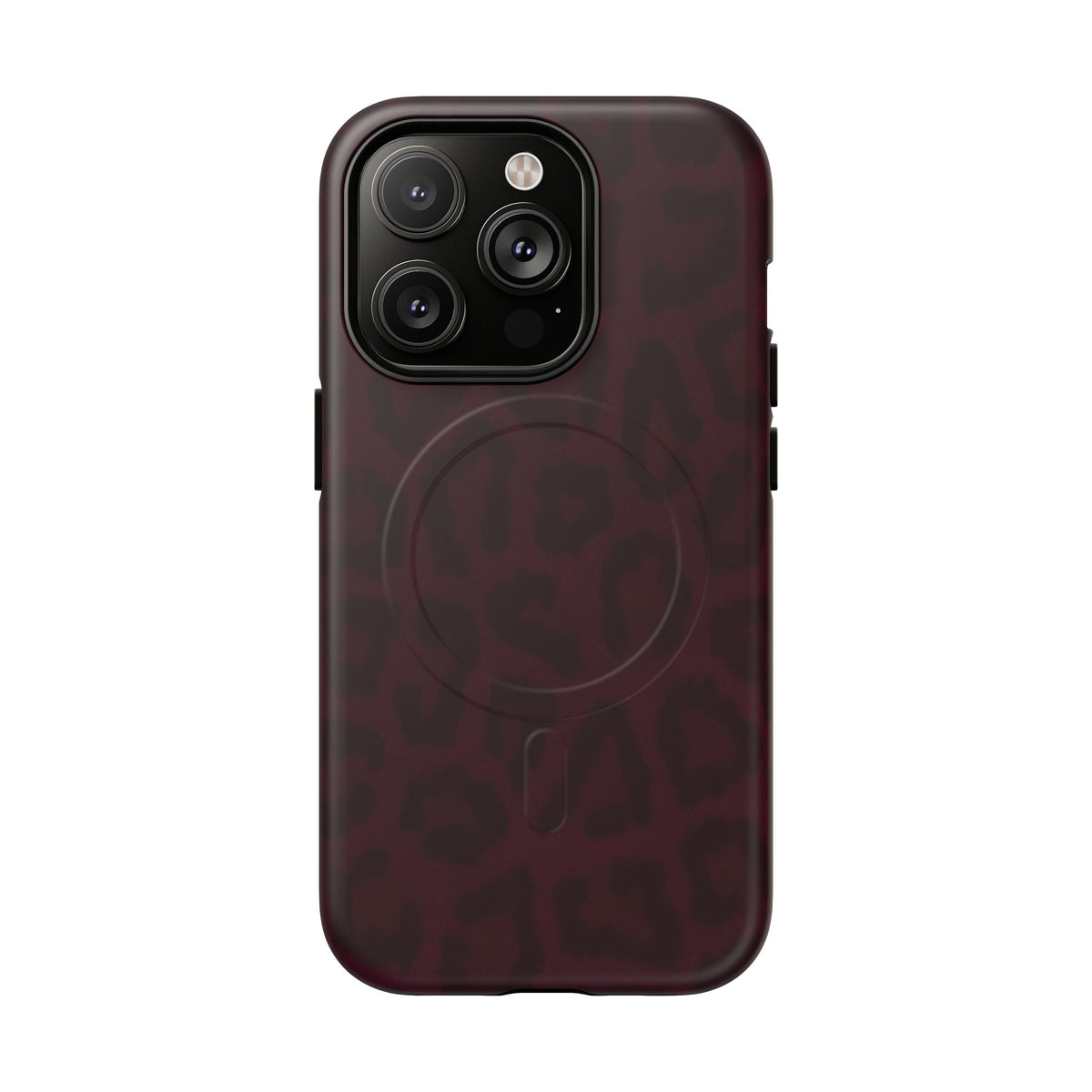 Black Cherry | Burgundy Leopard MagSafe Case