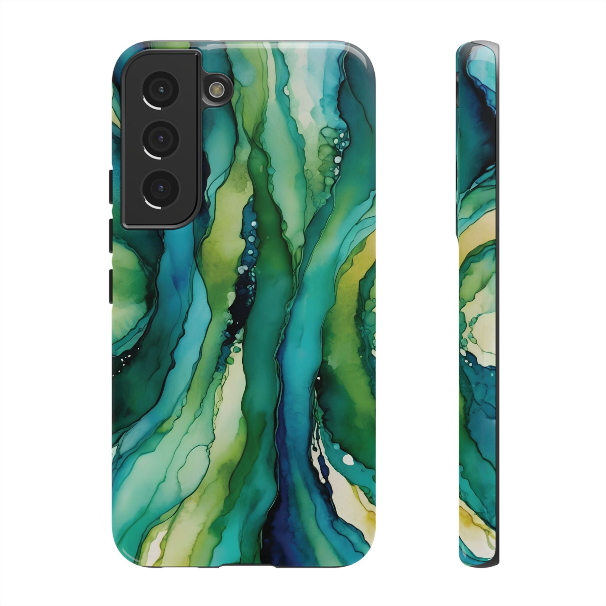 Emerald Current | Abstract Galaxy Case