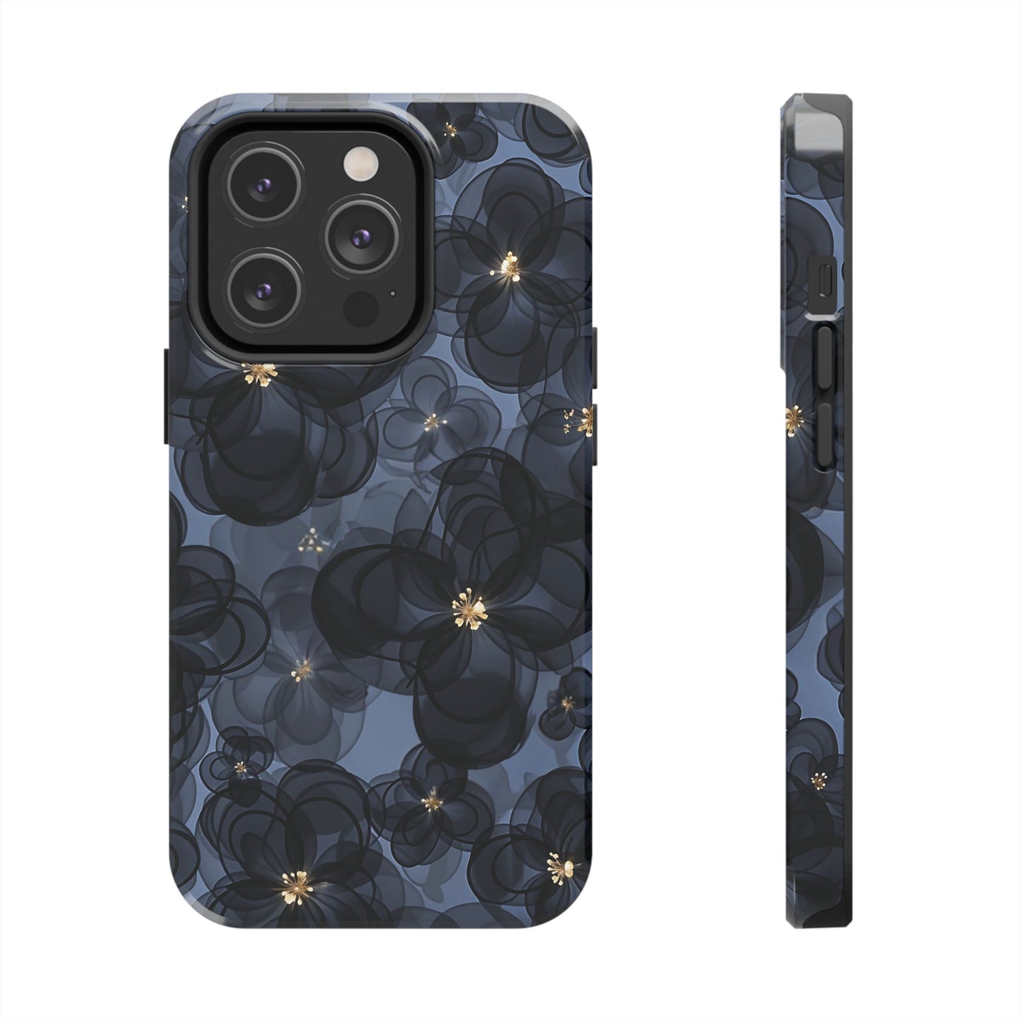 Petal Party | Coque iPhone à motif floral bleu