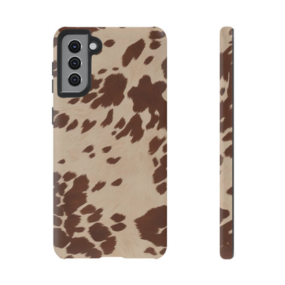 Rodeo Girl | Brown Cow Print Case