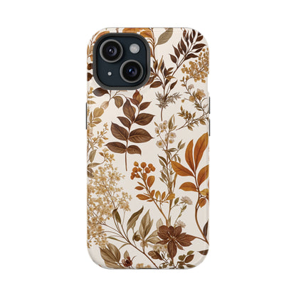 Autumn Botanical | Brown Floral MagSafe Case