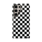 Skater Girl Checkerboard Galaxy Case