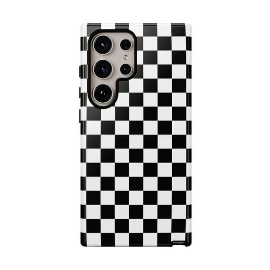 Coque Galaxy à motif damier Skater Girl |