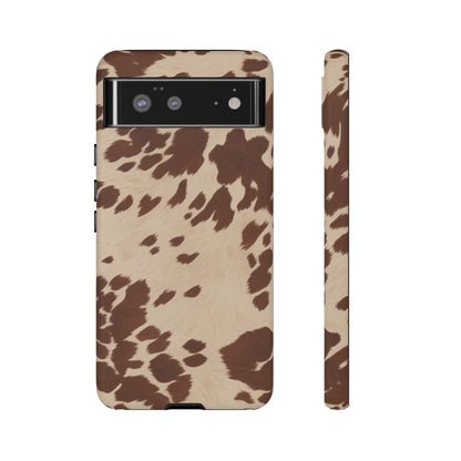 Rodeo Girl | Brown Cow Print Case