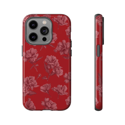 Roses Are Red | Red Floral Case