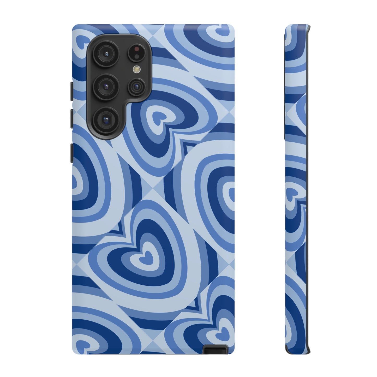 Hearts Squared | Blue Heart Pattern Case