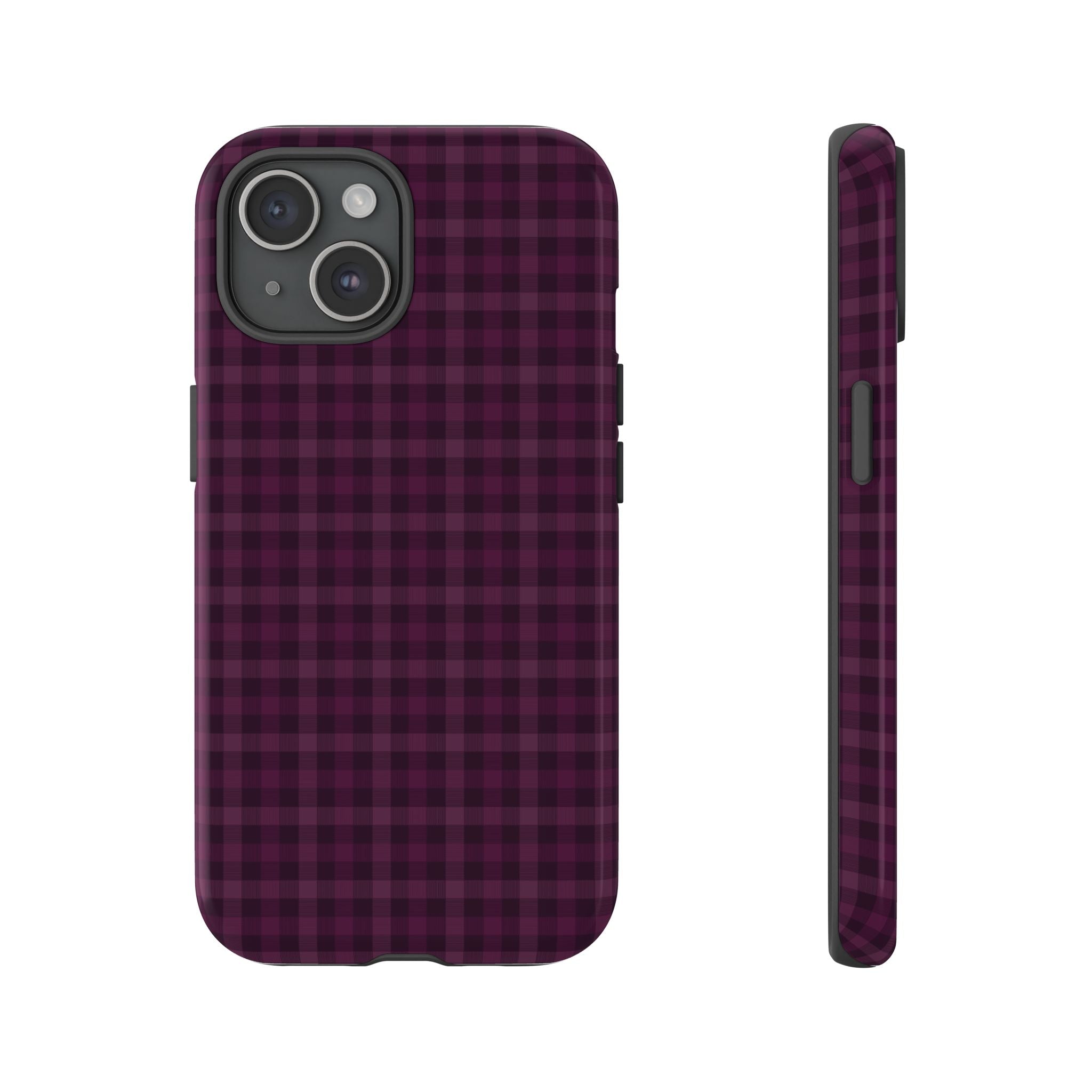 Plum Crush | Purple Plaid iPhone Case