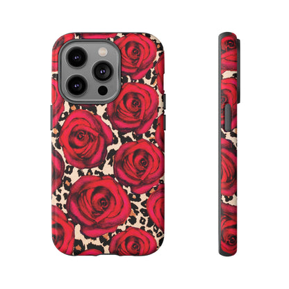 Rose Leopard | Red Floral Case