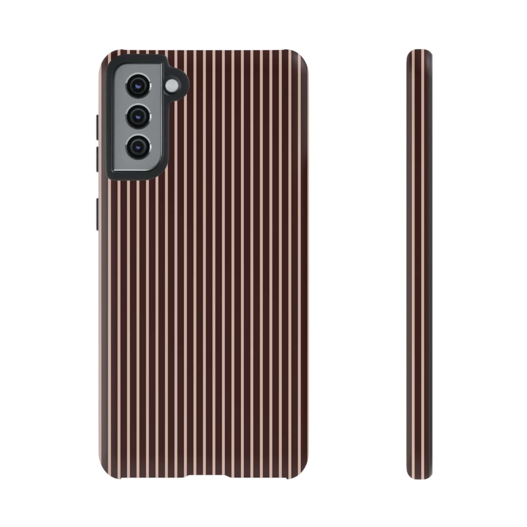 Cocoa Stripe Phone Case
