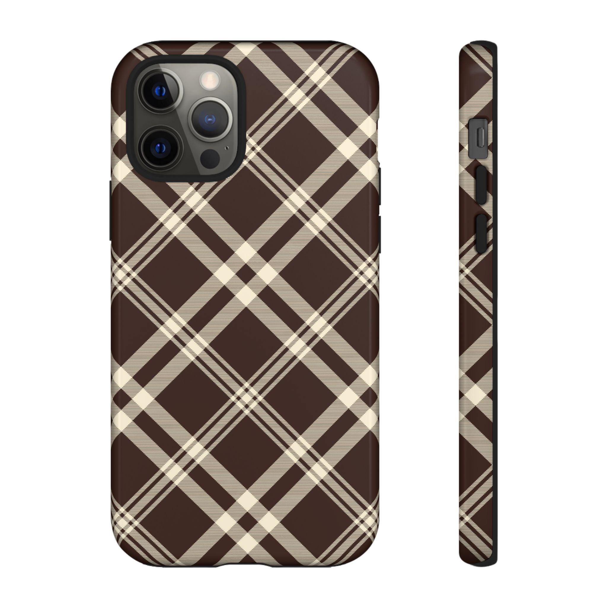 Mocha Plaid | iPhone Case