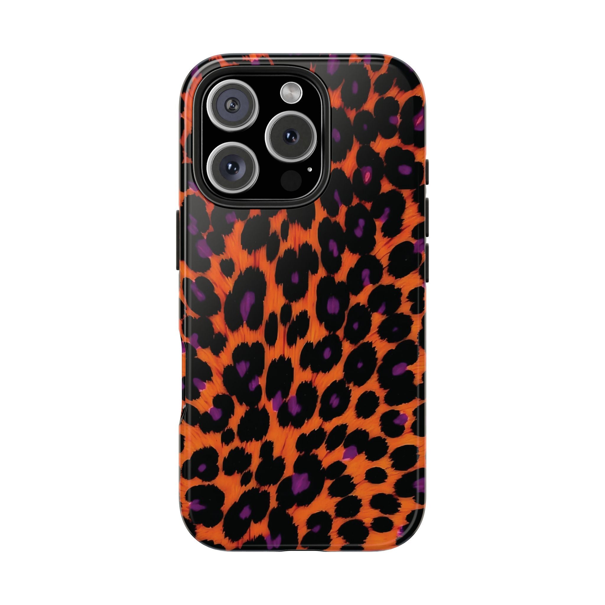 Orange Leopard Animal Print iPhone Case