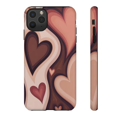 Groove Is in the Heart | Retro Hearts iPhone Case