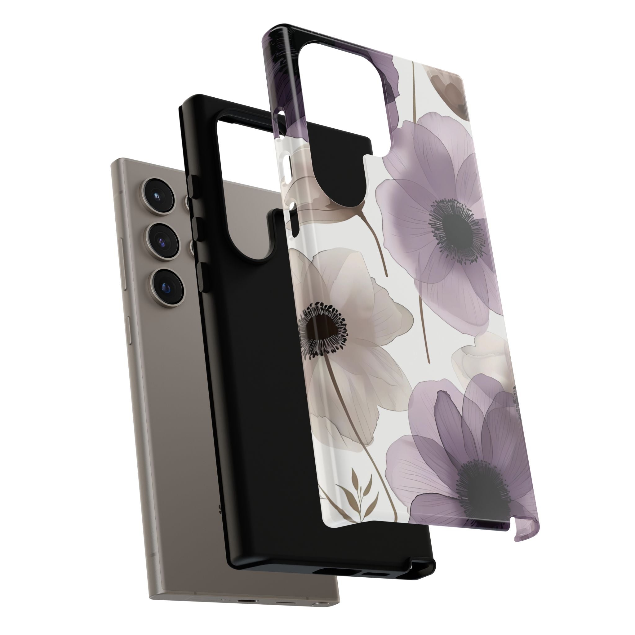 Bloom Purple Floral Galaxy Case