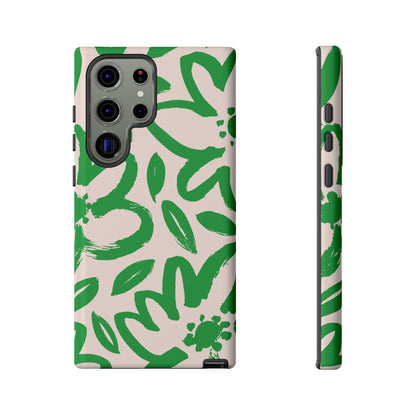 Happy | Green Modern Floral Case