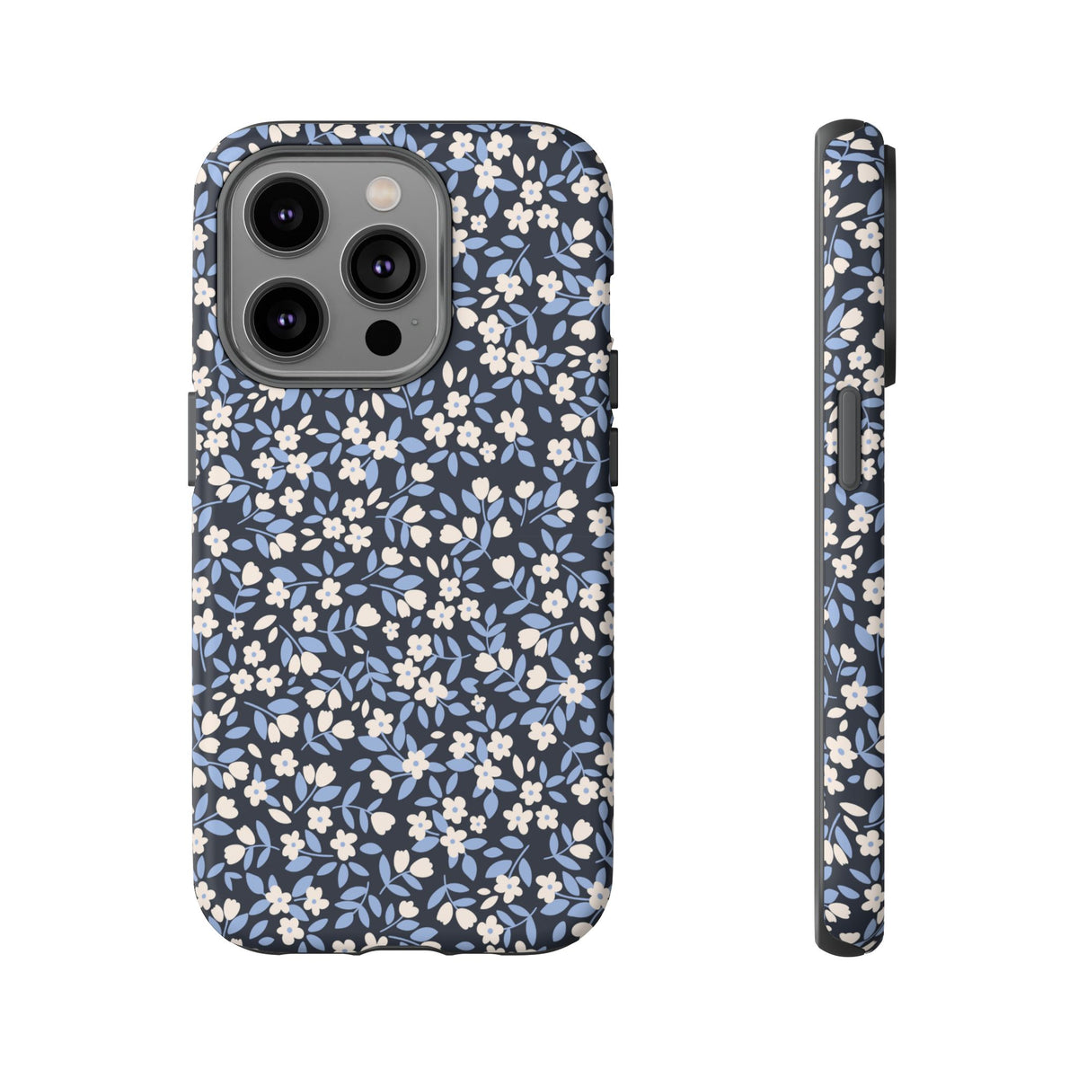 Ditsy Darling | Navy Blue Floral iPhone Case
