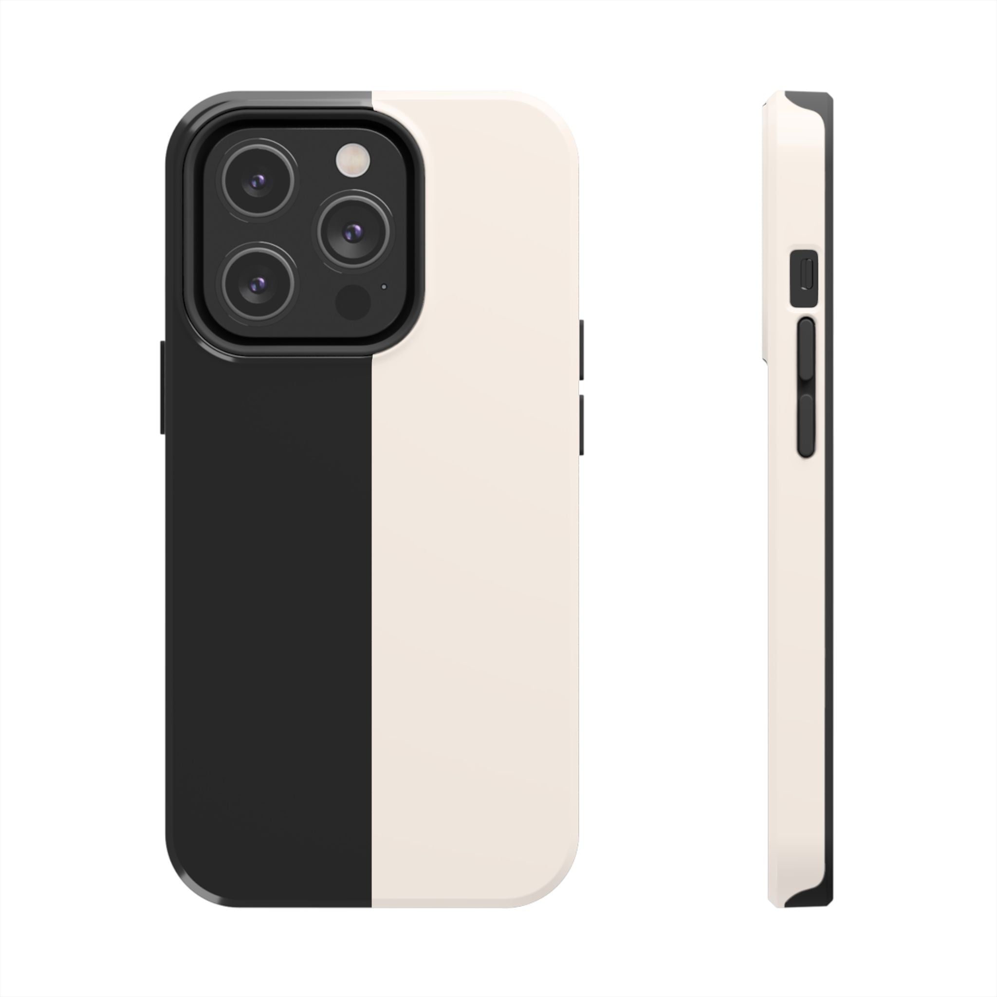 Split Decision Black & White iPhone Case