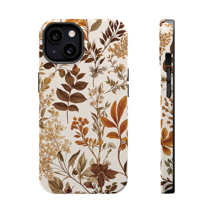 Autumn Botanical | Brown Floral MagSafe Case