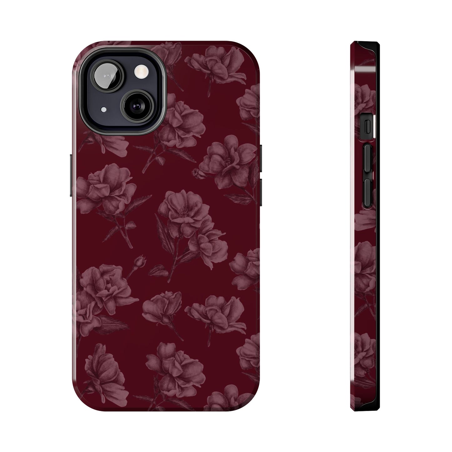 Femme Fatale | Coque iPhone à motif floral foncé