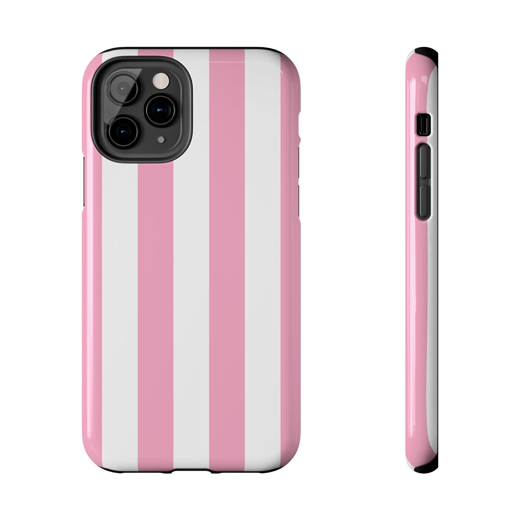 Pink Cabana Stripe iPhone Case
