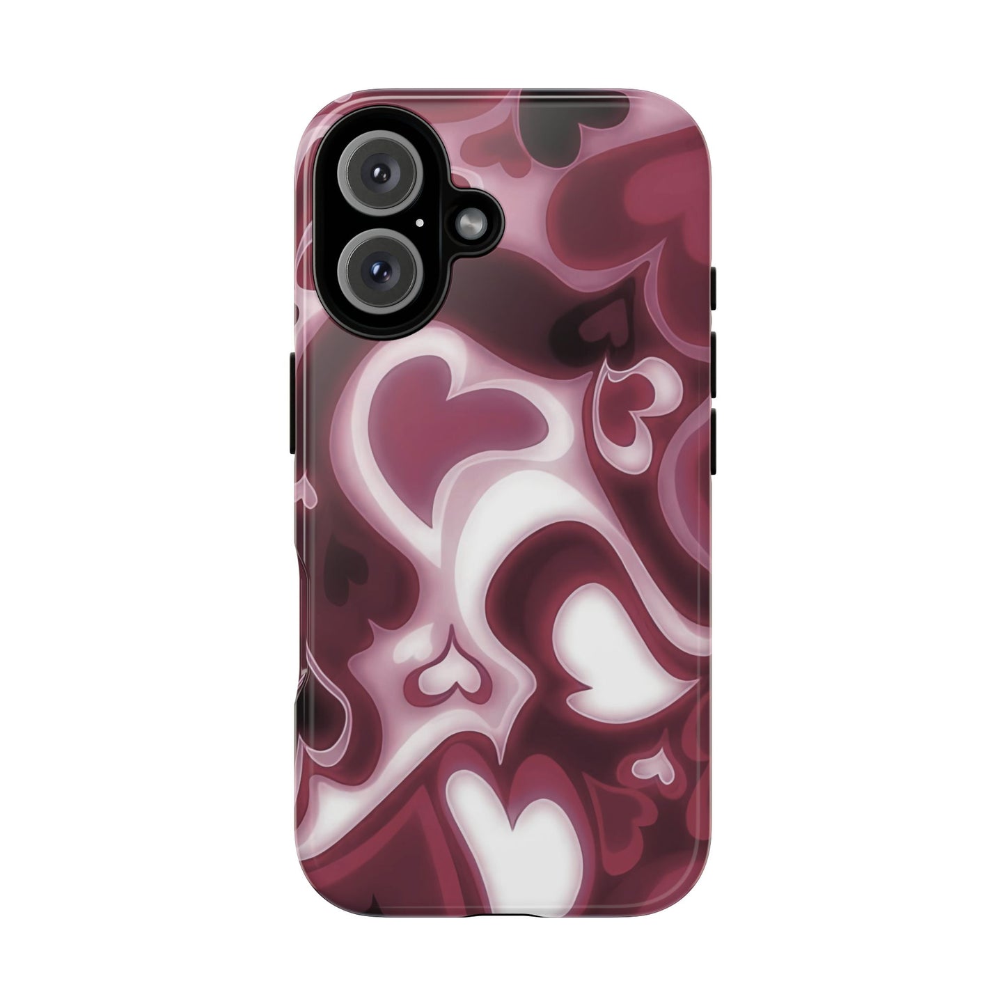 Funda para iPhone con corazones de ensueño | Corazones retro