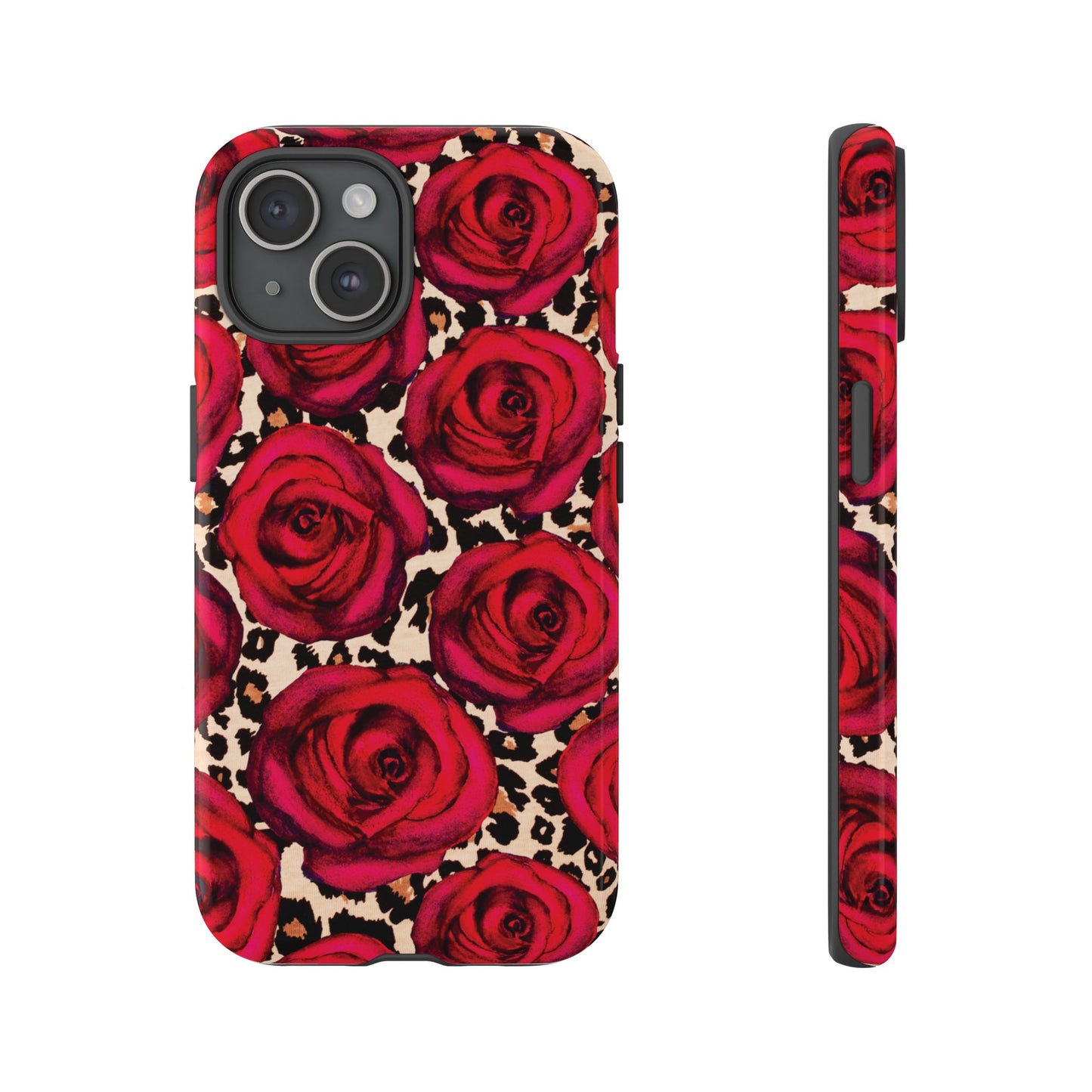 Rose Leopard | Red Floral Case