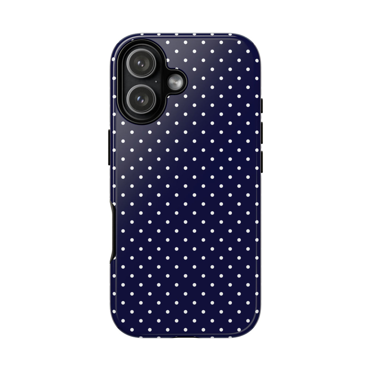 Dotty Chic | Navy Polka Dot iPhone Case