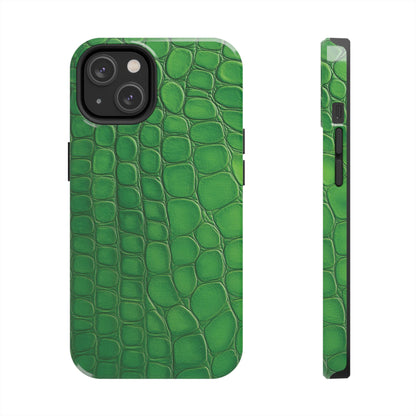 Glossy Croc | Green iPhone Case