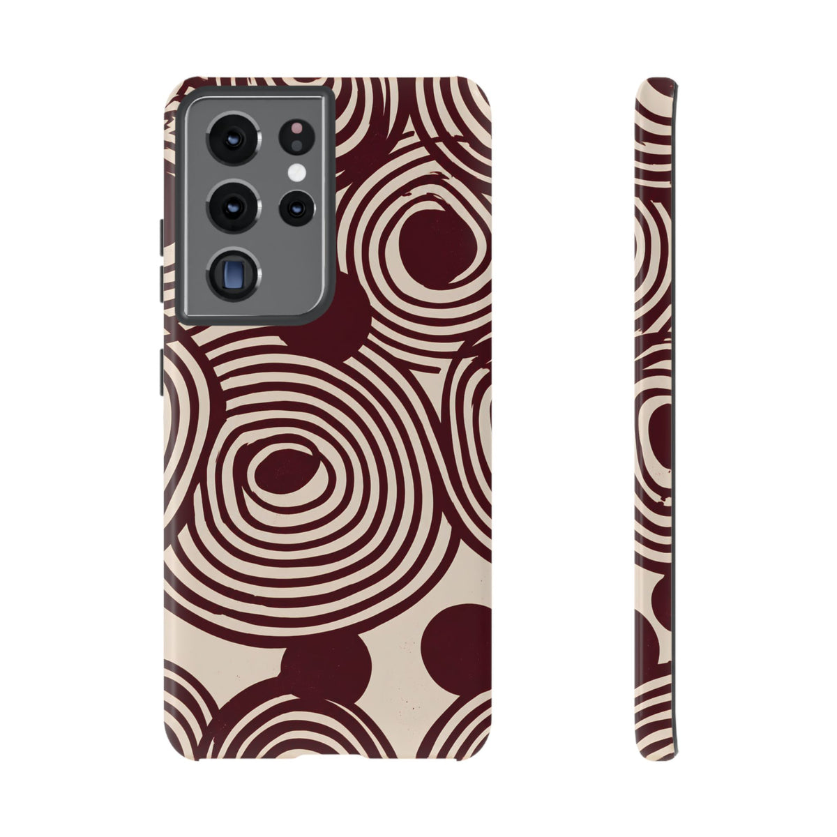Retrograde | Burgundy Retro Geometric Galaxy Case