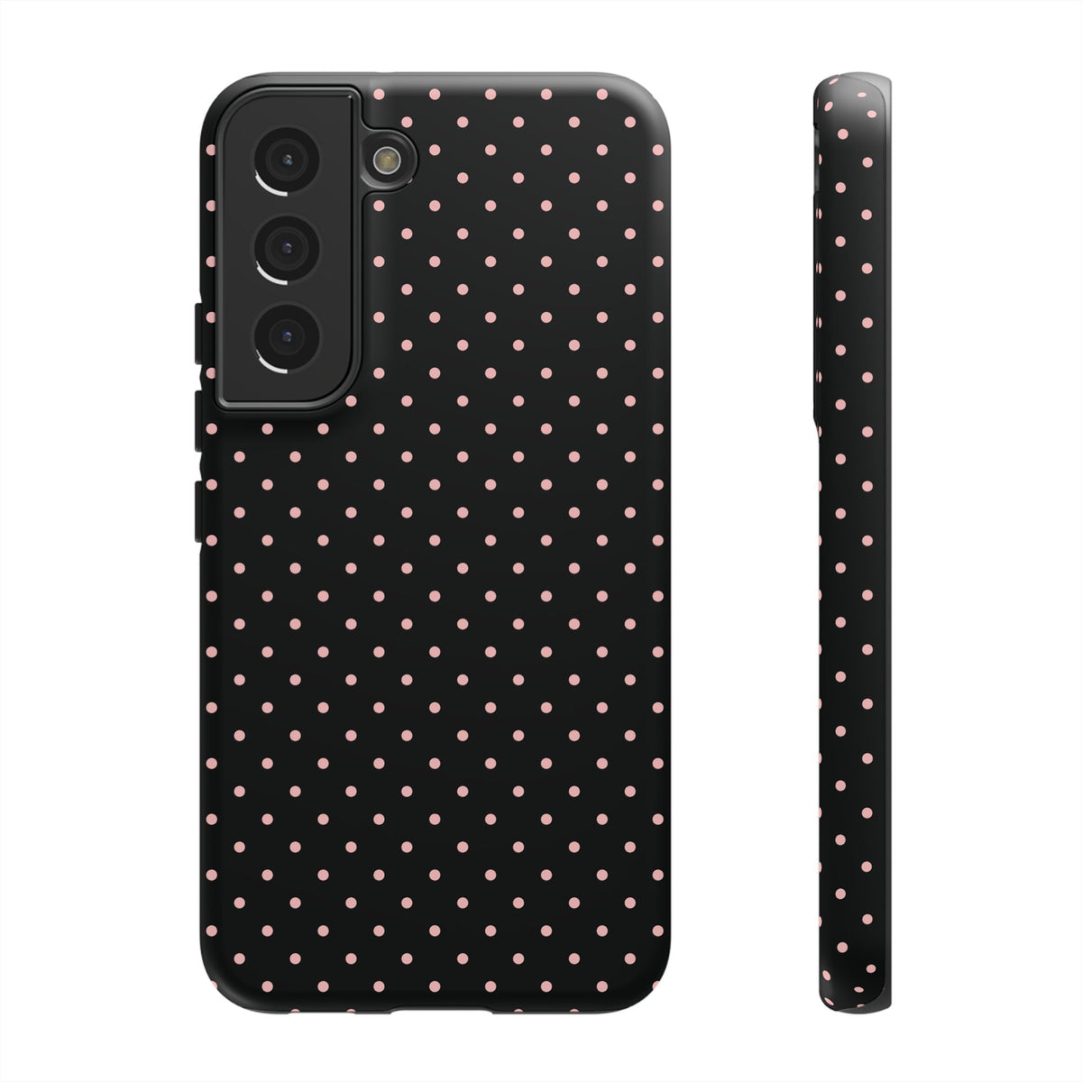 Polka Flirt | Pink & Black Polka Dot Galaxy Case