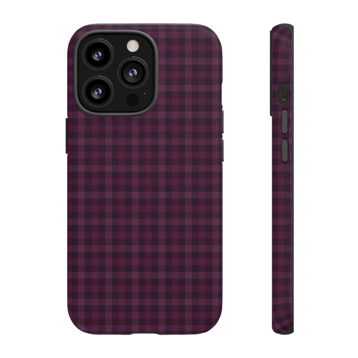 Plum Crush | Purple Plaid iPhone Case