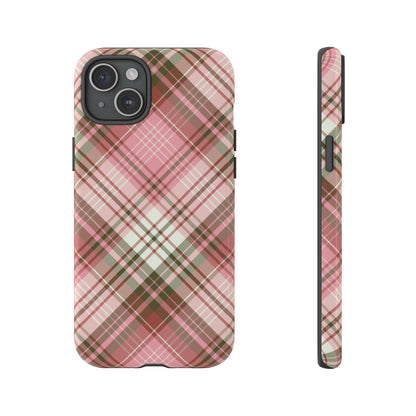 Posh | Preppy Pink Plaid iPhone Case