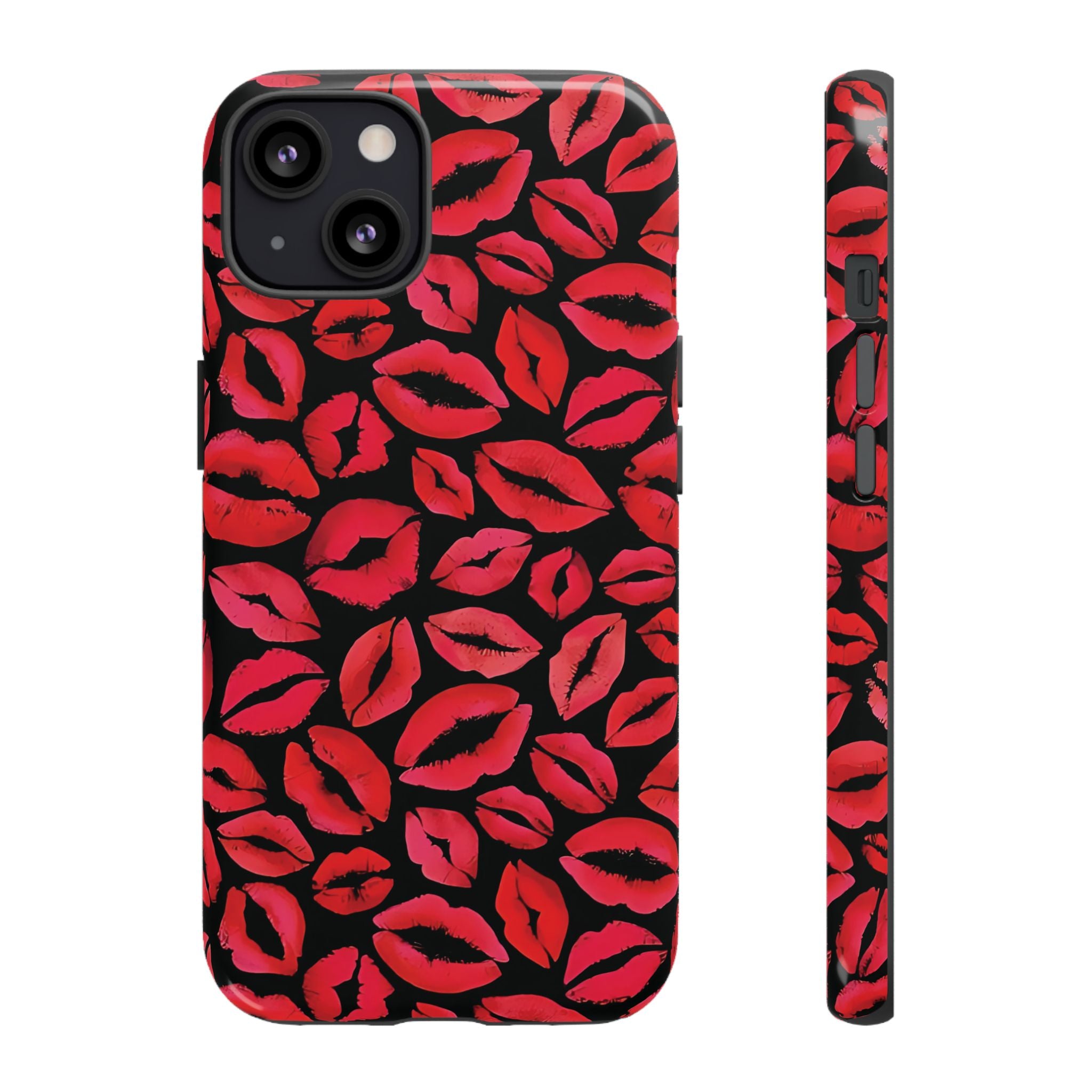 Coque iPhone à lèvres rouges | Embrasse et dis-moi