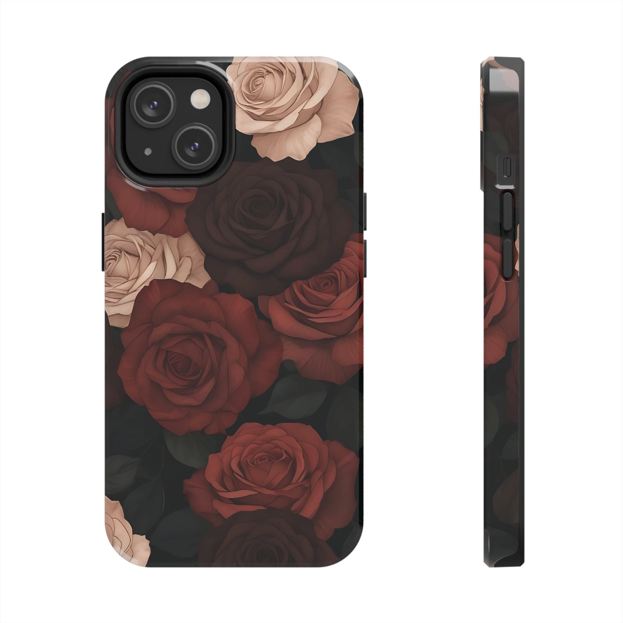 Chocolate Roses Floral iPhone Case