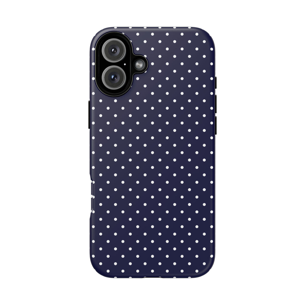 Dotty Chic | Navy Polka Dot iPhone Case