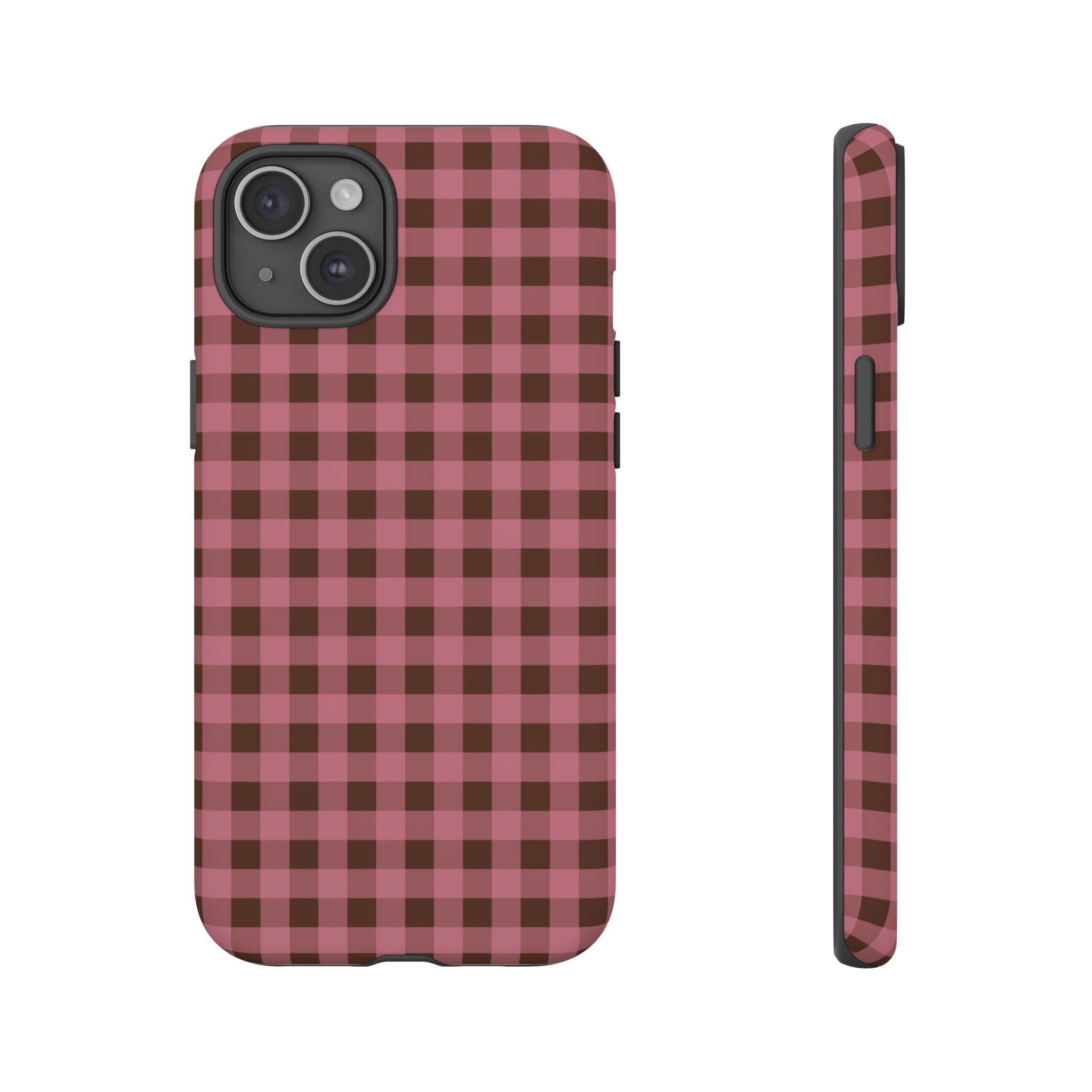 Rosy Gingham Phone Case