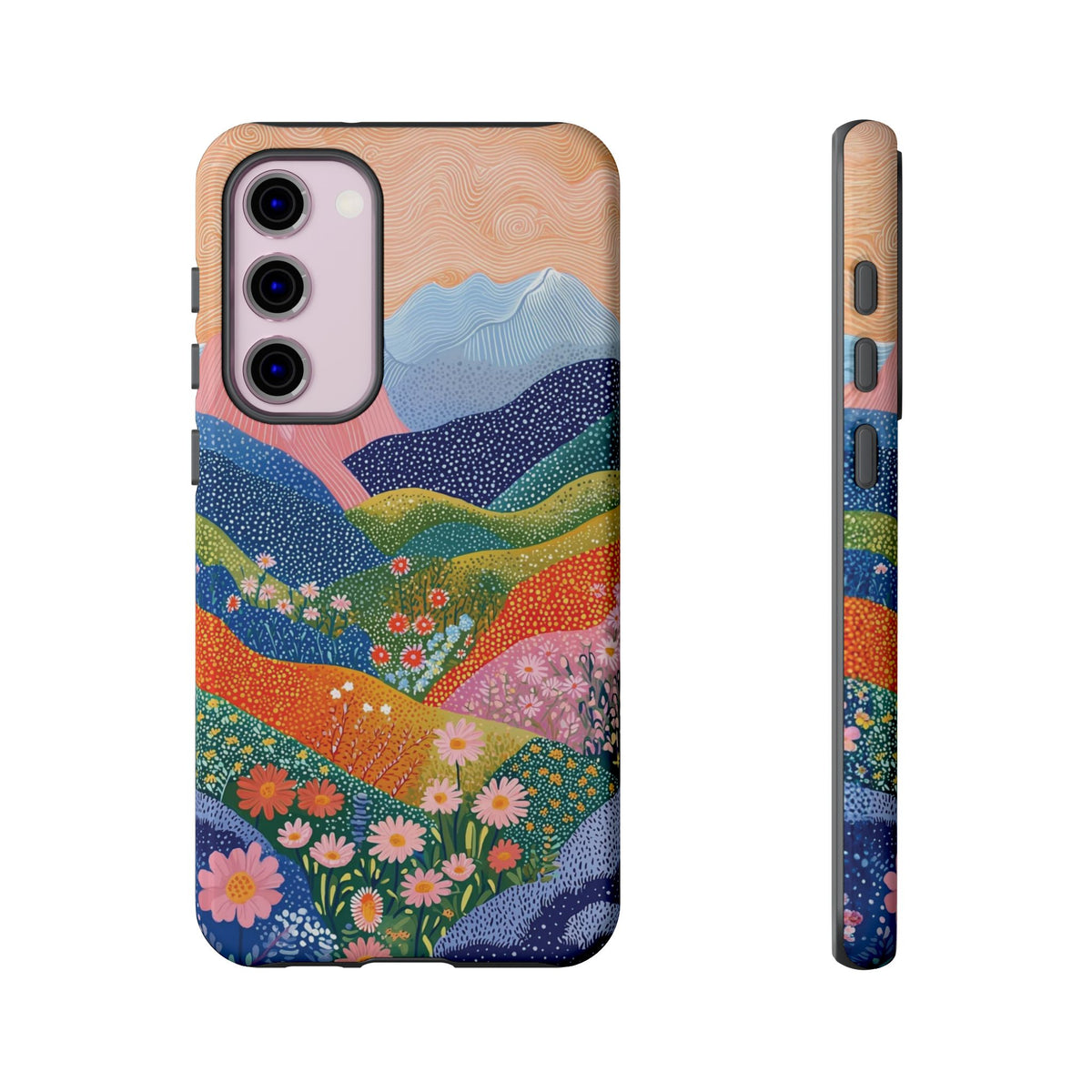 Scenic Route | Colorful Mountain Floral Galaxy Case