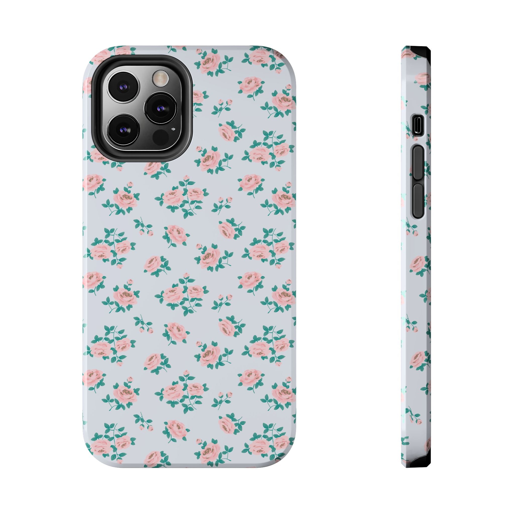 Baby Blue Floral iPhone Case
