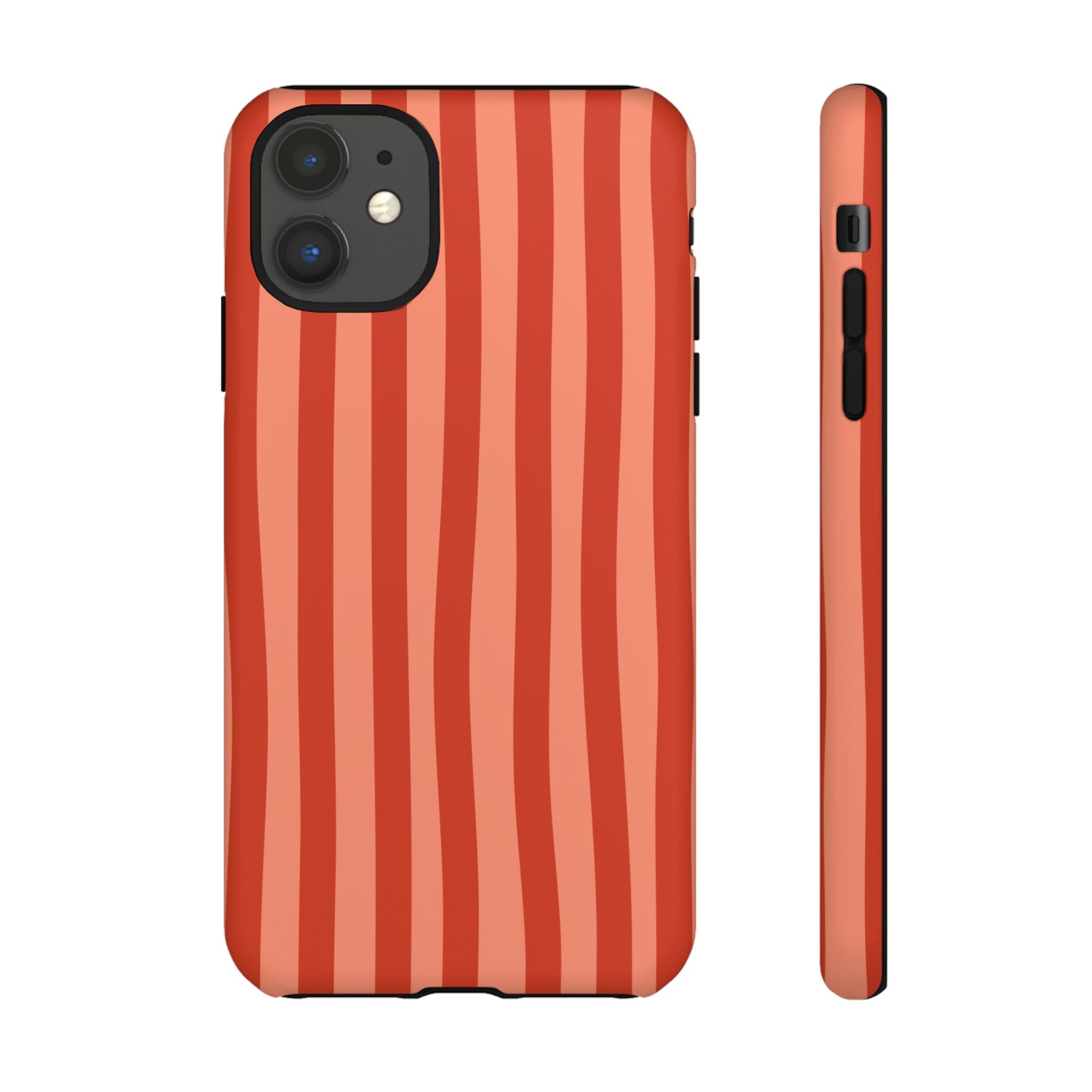 Orange Crush | Wavy Stripe iPhone Case